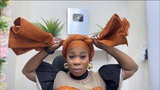 Quick Church Gele Headwrap Tutorial By Yourself