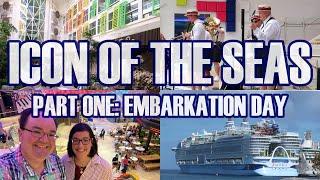 ICON OF THE SEAS Preview Sailing Pt.1 - Embarkation Day Onboard The Largest Cruise Ship In The World