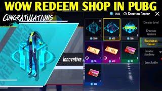 WOW REDEEM SHOP REWARDS IN PUBG MOBILE | GET FREE WOW SET & HAIRSTYLE