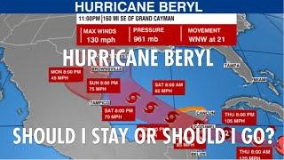 Hurricane Beryl : Should I Stay or Should I Go?