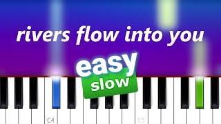 Yiruma - Rivers Flow In You | 100% SLOW EASY PIANO TUTORIAL