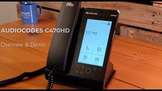 AudioCodes C470HD - Certified Microsoft Teams IP Phone Device Overview & Demo