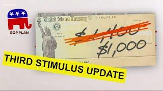 Third stimulus check update: Republicans push for $1,000 checks