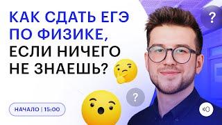 Как сдать ЕГЭ по ФИЗИКЕ, если ничего не знаешь? | Физика ЕГЭ 2023 | Быстрая подготовка | СОТКА