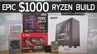 Building a SWEET $1000 Ryzen Gaming PC!