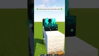 Minecraft: Modern Automatic Door! #shorts #minecraft