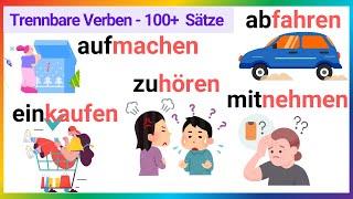 Trennbare Verben im Deutschen: 100+ Beispiele für tägliche Sätze | Deutsch A1-A2