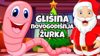 Glišina novogodišnja ŽURKA  Crvić Gliša i Deda Mraz  𝗘𝗰𝗶 𝗣𝗲𝗰𝗶 𝗣𝗲𝗰 pesmice  Pesme o Deda Mrazu MIX