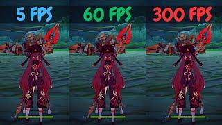 How much FPS you need in Genshin? Comparison (5 - 300 Fps)