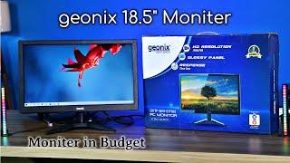 Geonix PC Monitor (47 cm/18.5 Inch), VGA & HDMI, LED Display, 1366 X 768 Resolution