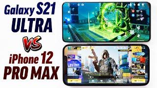 S21 Ultra vs iPhone 12 Pro Max - Gaming Test Comparison!