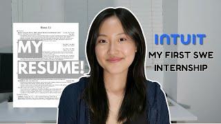 How I Landed My First Software Engineering Internship | SWE Intern at Intuit