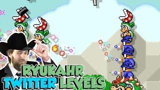 Mario Maker - Saving Ryu from Garbage - Ryukahr Twitter levels