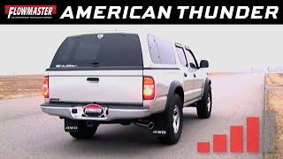 2000-04 Toyota Tacoma 2.7L, 3.4L - American Thunder Exhaust System 817519