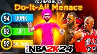 GAME BREAKING NEW “DO-IT-ALL MENACE” BUILD WILL RUIN NBA 2K24! BEST BUILD IN 2K24!