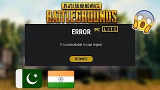 Unavailable In Your Region Error -  PUBG PC LITE - Easiest Fix - Hindi - Urdu - Eng