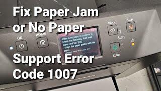 Canon Maxify Series Printer Support Code 1007 Paper Jam or No Paper Error Fix MB2320 MB2720 MB5120