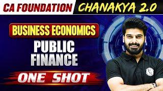 Public Finance in One Shot | Business Economics CA Foundation | Chanakya 2.0 Batch 