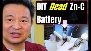 How to Re Use Dead Zinc Carbon Battery to Power Small Electronic Devices #diybattery #reusedbattery