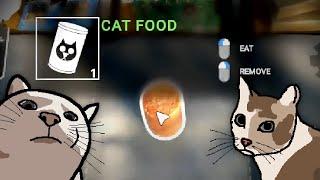 I can't get over the cat food eating animation in Sons of The Forest (bug?)