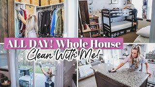 NEW ALL DAY WHOLE HOUSE CLEAN WITH ME! // Extreme Cleaning Motivation