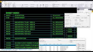 Tekla Structures Drawing Sheet Index Link to Drawing List Plugin