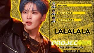 [PROJECT 7] - LALALALA「By STRAY KIDS」《 Line Distribution 》