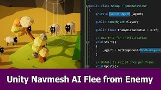 Unity Navmesh AI Tutorial : Flee from Enemy