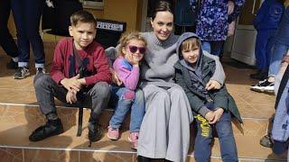 Star Angelina Jolie überraschend zu Besuch in Lwiw