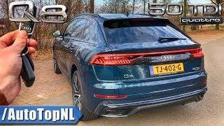 Audi Q8 S Line 50 TDI REVIEW POV Test Drive on AUTOBAHN & ROAD by AutoTopNL