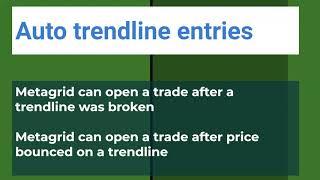 Automatic Trendline Entries with Metagrid Trademanager for MT4