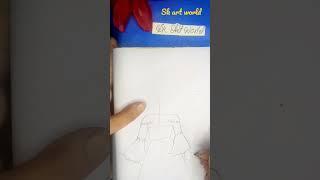 girl drawing|| Saba Khan art world #art #shorts #drawing