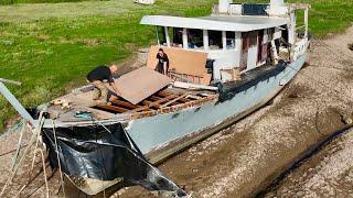 Big Deck Work On A 80 Year Old Warship!