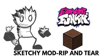 Friday Night Funkin' Sketchy Remastered - Rip And Tear [Minecraft Note Block Cover]
