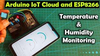 Arduino IoT Cloud and ESP8266 with DHT11 for Temperature and Humidity Monitoring, Arduino Cloud