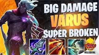 WILD RIFT | NEW BROKEN BIG DAMAGE VARUS BUILD!!! | Challenger Varus Gameplay | Guide & Build