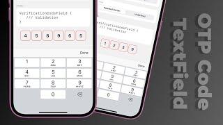 Animated OTP Code TextField | SwiftUI | PhaseAnimator | Custom TextFields