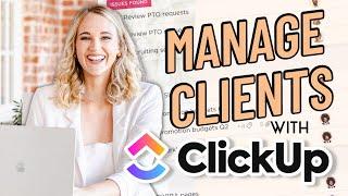 How to Use Clickup as a CRM [Replace Dubsado!] | Amanda Kolbye