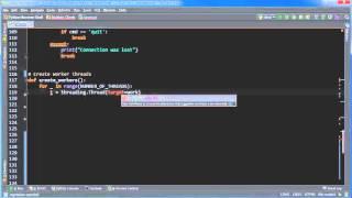 Python Reverse Shell Tutorial - 13 - Creating the Threads