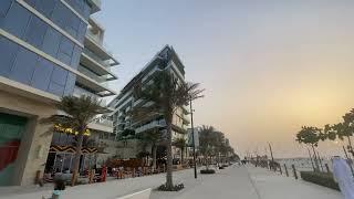 Saadiyat Island beautiful walk by the soul beach Abu Dhabi UAE 