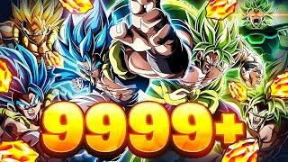 9,999 STONES! 9TH ANNIVERSARY GOGETA BLUE & BROLY SUMMONS! (DBZ: Dokkan Battle)