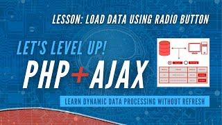 Load Data using Radio Button || Dynamic Data Processing || PHP and Ajax Tutorial