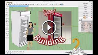 SketchUp Speed-Building - Proyecto 02 Adaptar fotografía Freezer Coca-Cola