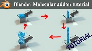 Blender Molecular addon tutorial || cool particle effect