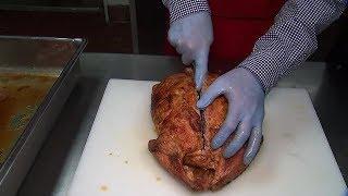 How to carve & serve turducken at Hebert's Specialty Meats