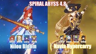 C0 Nilou Bloom & C0 Navia Hypercarry | Spiral Abyss 4.8 | Genshin Impact