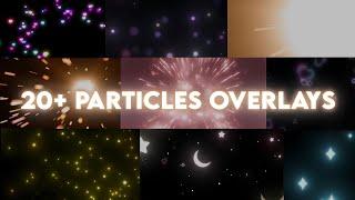 20+ Particles overlays for edits | aesthetic overlays