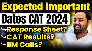 CAT 2024 Important Dates | Expected Date Of Result | Interview Calls From IIMs #mba #mbapreparation