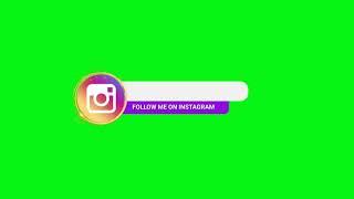 GREEN SCREEN INSTAGRAM LOWER THIRD ANIMATED