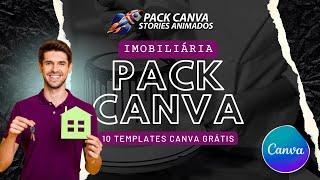 Pack Canva GRÁTIS IMOBILIÁRIA - 10 Templates Canva Gratuitos para Imobiliária